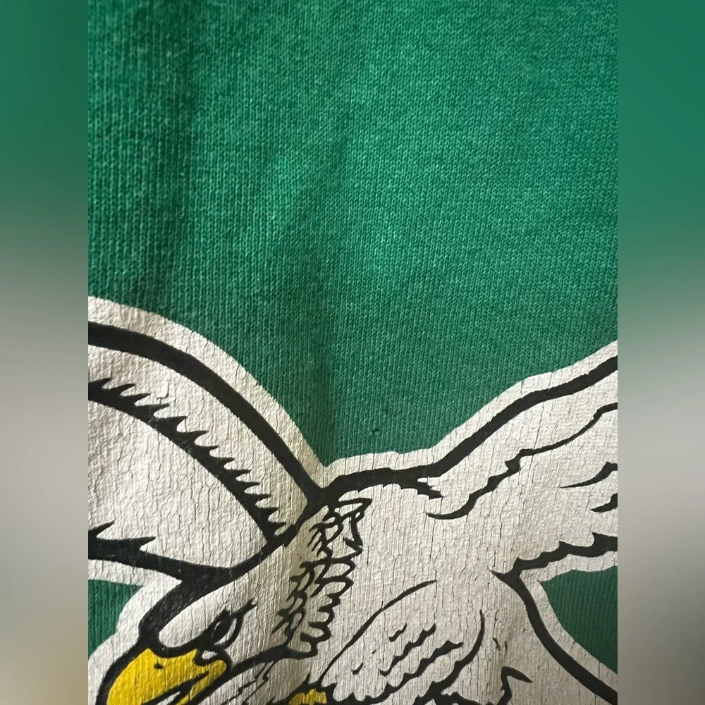 Philadelphia Eagles Vintage Nutmeg Green Crewneck Sweatshirt 1993 - Picture 2 of 10